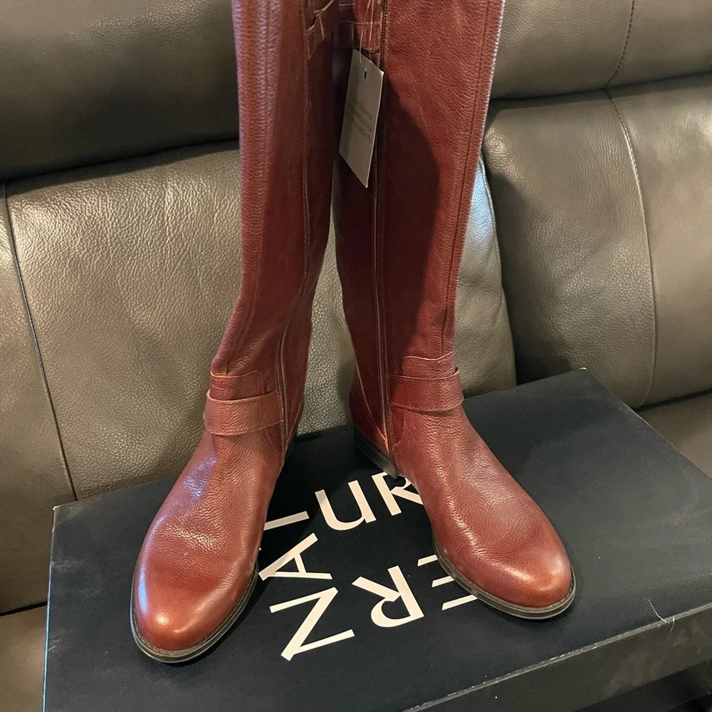 Naturalizer Brown Knee-High Boots wide calf - Picture 3 of 4